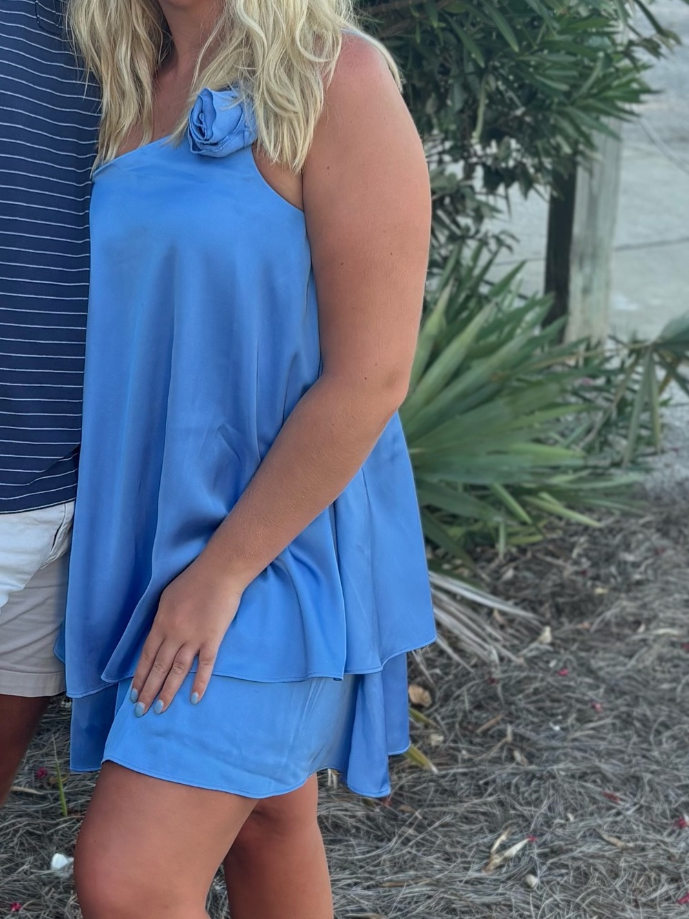 Abercrombie & Fitch Blue Satin Top